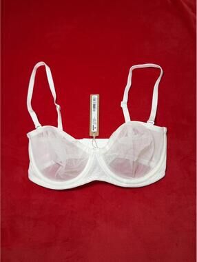 Skims Ultra Fine Mesh Strapless Bra Color Marble Size 30D